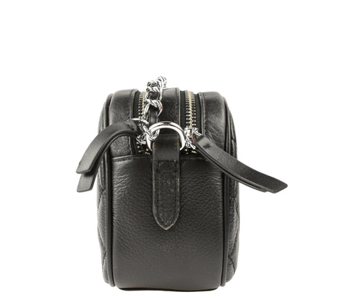 Poseta casual, dama, ADA SHOES, 91919, negru, piele naturala